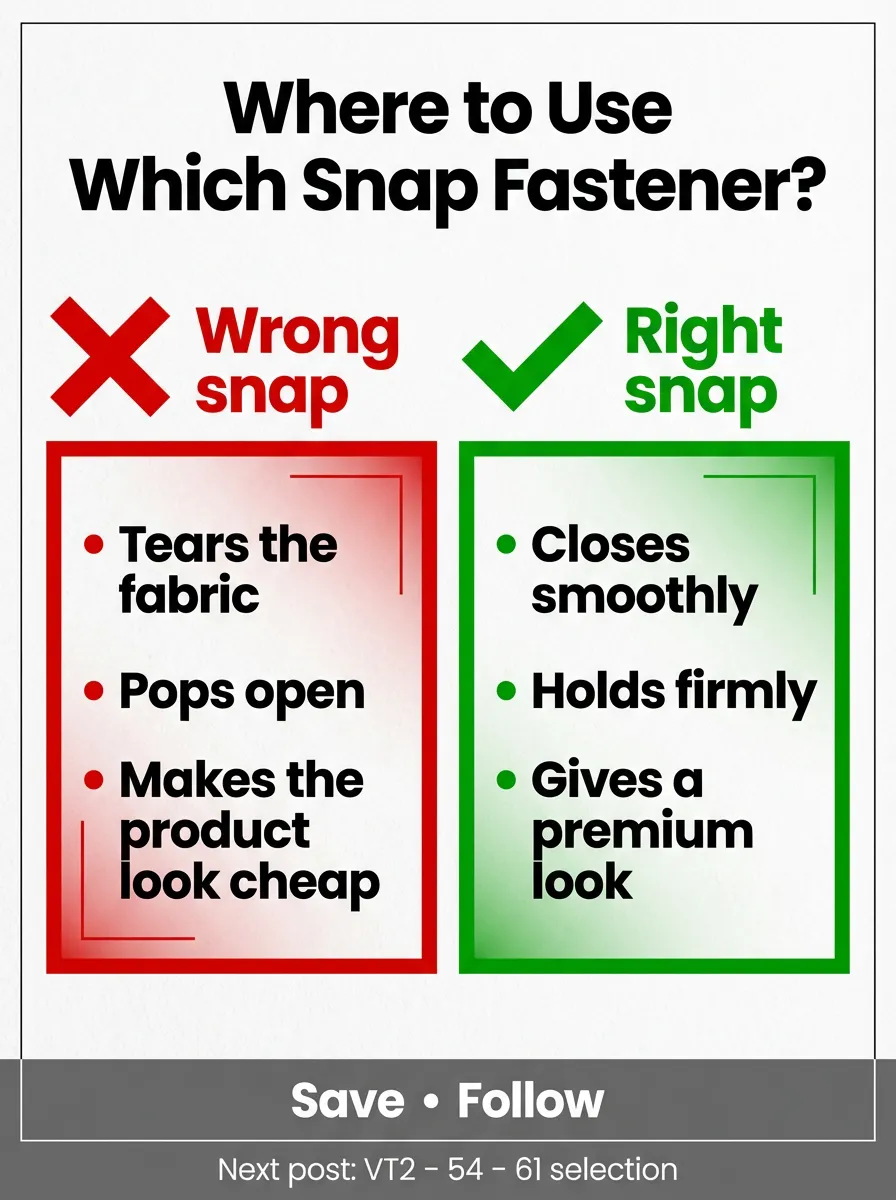 Simplest snap selection rule: VT2, Klikit (pronged), 54 system, 61 system